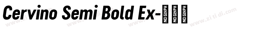 Cervino Semi Bold Ex字体转换